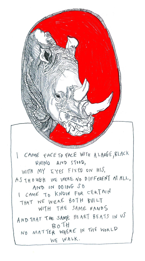 Thom Kofoed - I came face to face with a large, black rhino